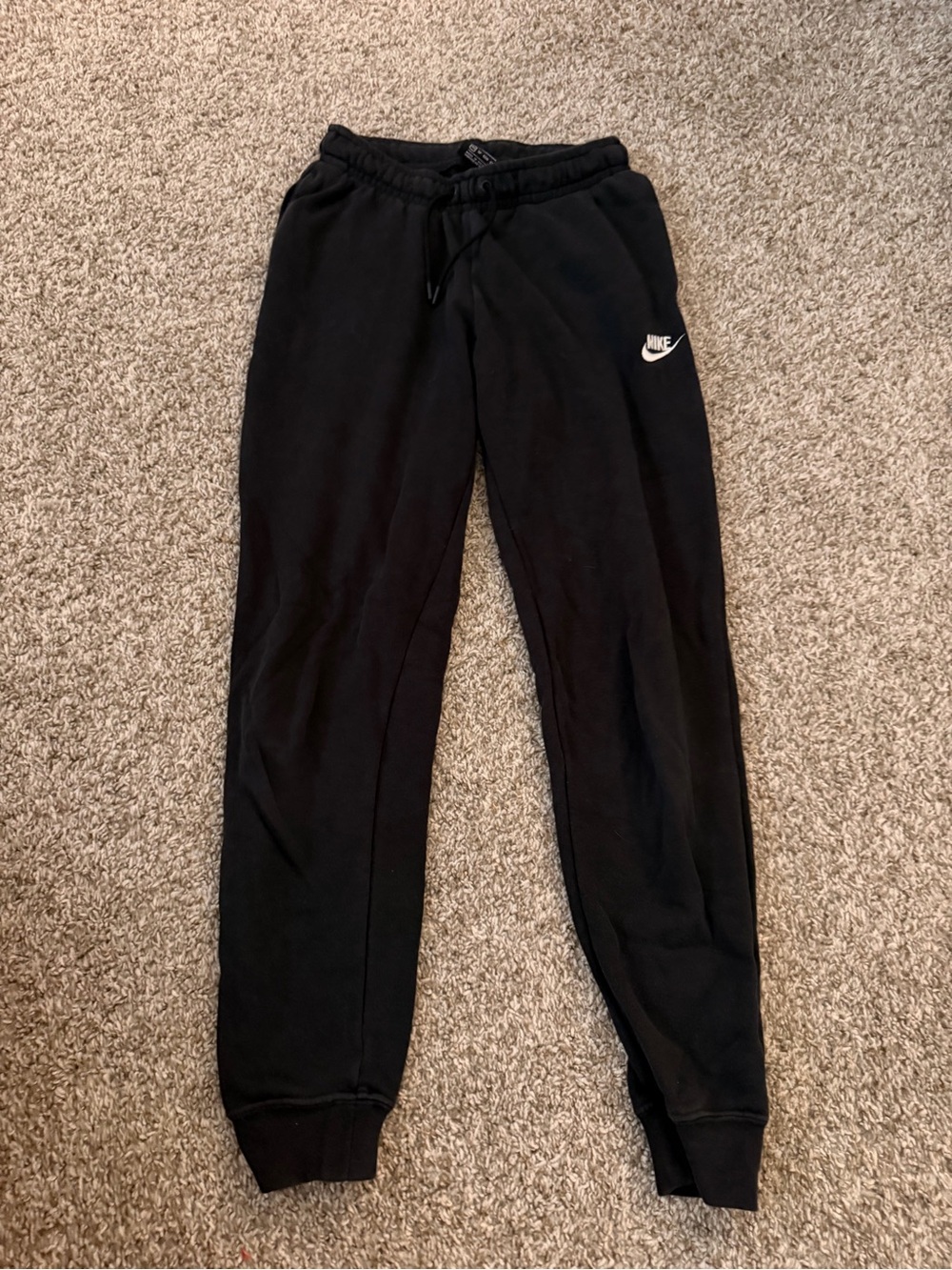 Nike Black Fleece Jogger Bottoms